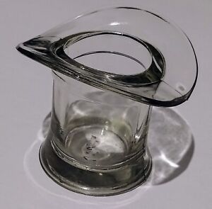 Pressed Glass Art Deco Glass Top Hat