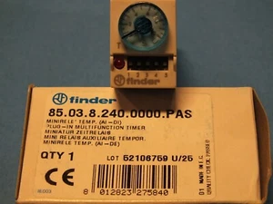 FINDER	85.03.8.240.0000.PAS	 230-240V   (0,05s-100h) (10A 250V) Timer Relay - Picture 1 of 7