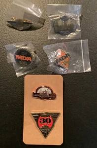 SIX NEW Harley-Davidson MDA Pins 1999 2000 2002 2003 2008 2010 - Picture 1 of 6