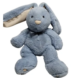 Walmart Blue Bunny Plush Stuffed Animal Toy with Bow Easter Baby Kids - Picture 1 of 15