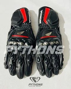 Guantes de cuero para carreras de motocicletas Honda Guantes de carreras de motocicletas - Imagen 1 de 3