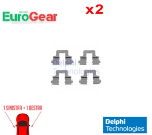 Set di 2 PASTIGLIA FRENO KIT ACCESSORI DELPHI LX0379 FOR ALFA ROMEO / AUDI 2 PCS - Imagen 1 de 3
