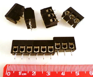 Taicom TBV803AG 3 Way PCB 5mm Interlocking Terminal Blocks 50 Pieces OM0955 - Picture 1 of 2