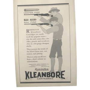 Vintage 1929 Remington Kleanbore Werbung Werbung - Bild 1 von 3