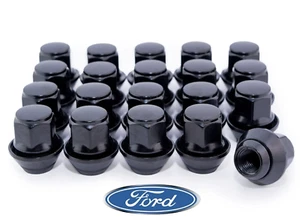 20 X ALLOY WHEEL NUTS BLACK FORD FOCUS MK1 MK2 MK3 ST RS M12 X 1.5 19MM BOLTS - Picture 1 of 1