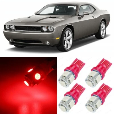 14 x Ultra RED Interior LED Lights Package For 2008- 2014 Dodge Challenger +TOOL - Image 1 of 4