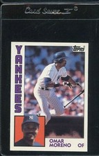 1984 TOPPS TIFFANY #16 OMAR MORENO NEW YORK YANKEES 