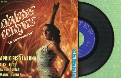 DOLORES VARGAS LA TERREMOTO / Apolo Piso La Luna BELTER 52.335 Spain 1969 EP EX - Image 1 of 4