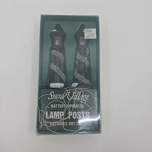 Dept 56 Snow Village Accessories Christmas Lamp Posts #5993-5 - Picture 1 of 4