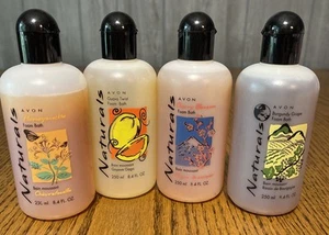 Lot Of 4 NOS Vintage Avon Naturals Foam Bath 8.4 fl oz 250ml - Picture 1 of 6