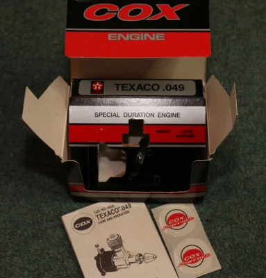 Cox Texaco .049 Box, Decals & Documentation only. No. 4506. No Glo Engine! - Image 1 of 4