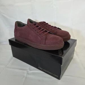 NEU Hypnos Paul Branco Burgund Herren Leder Schuh Sneaker US 9 EU 42 UVP 189 $ - Bild 1 von 12