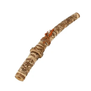 Antica spada samurai katana in miniatura in resina intagliata giapponese - Foto 1 di 5