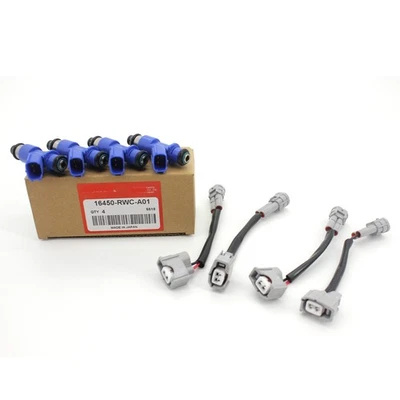NEW OEM 16450-RWC-A01 4X 410cc FUEL INJECTORS  FOR RDX RSX TSX INTEGRA CIVIC Foto 1 de 4