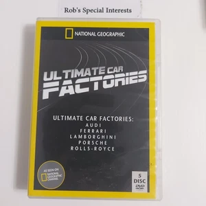 National Geographic Ultimate Car Factories 5 DVD Box Set Audi Ferrari Porsch - Picture 1 of 9