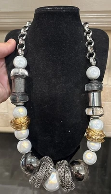 Armani Exchange Multi Color Jumbo Lucite Necklace 25” - Image 1 of 4