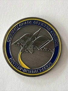 US Air Force USAF Company Grade Officers Council Wright Patterson Challenge Coin - Picture 1 of 3