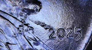 2025-P Lincoln Shield Cent - Extra V/Field-Restricted Strikethrough Error - Picture 1 of 10