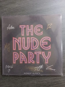 Nude Party Midnight Manor 2020 LtdEd Pink Vinyl Bonus 7" T-Shirt Signed New - Picture 1 of 8