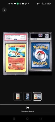 Glurak Charizard Pokemon Karte 40/165  Expedition Base Set PSA 10 Pop5 - Bild 1 von 4