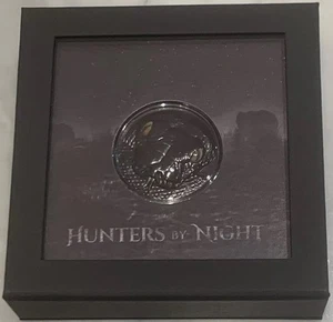 Obsidian Black Hunters By Night Python 2 Oz Silber Smartminting UltraHighRelief - Bild 1 von 5