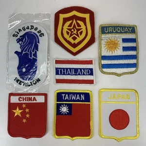 LOT of 7 Patches - International Country Travel Destination Souvenir Gift - Picture 1 of 12