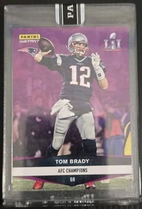 Tom Brady Panini Instant 2016 #851 AFC Champions Purple SP 1 of Only 10  - Bild 1 von 2