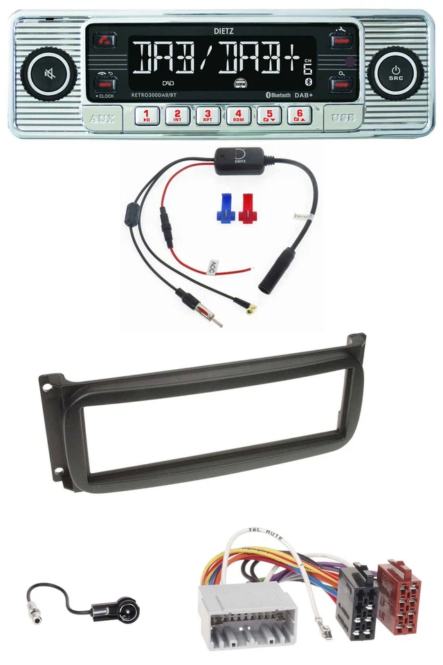 Dietz DAB USB MP3 Bluetooth Autoradio für Chrysler Voyager Neon PT Cruiser 300M - Bild 1 von 4