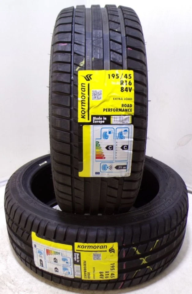 Sommerreifen 195/45 R16 84V / Satz (2 Stk.) Kormoran - Bild 1 von 4