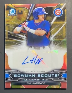 Bowman Chrome Bowman Scouts Fantasy Impact Refractor 2015 Ian Happ automático RC 18/50 - Imagen 1 de 2