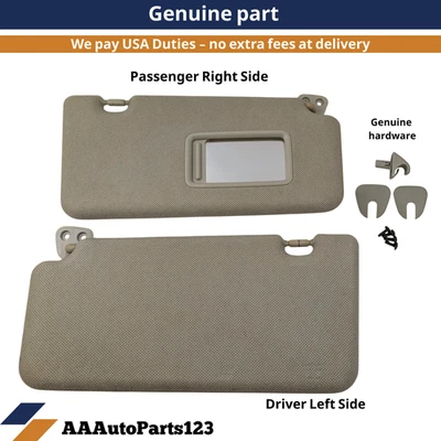 Nissan Versa 2007-2012 conjunto de parasol parasol par de parasoles bronceados OEM Foto 1 de 4