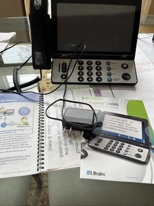 CapTel 2400IBT Ultratec Captioned Hearing Impaired Touch Screen Telephone&Manual - Zdjęcie 1 z 9