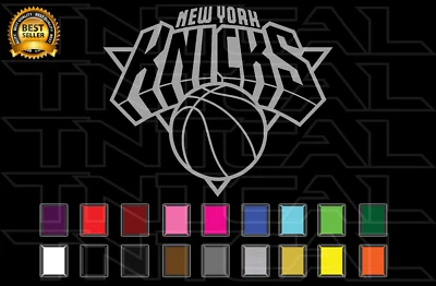 New York Knicks Decal Sticker Basketball Team Logo NBA Vinyl Car Window Wall - Image 1 of 2