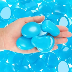 100 Pcs Glow in the Dark Rocks Glow in the Dark Pebbles Outdoor 1.8 Inch Large F - Picture 1 of 7