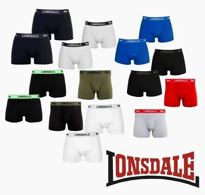 2 Pack Mens Lonsdale Trunks Boxer Underwear Sizes S M L XL XXL XXXL XXXXL - Image 1 of 2