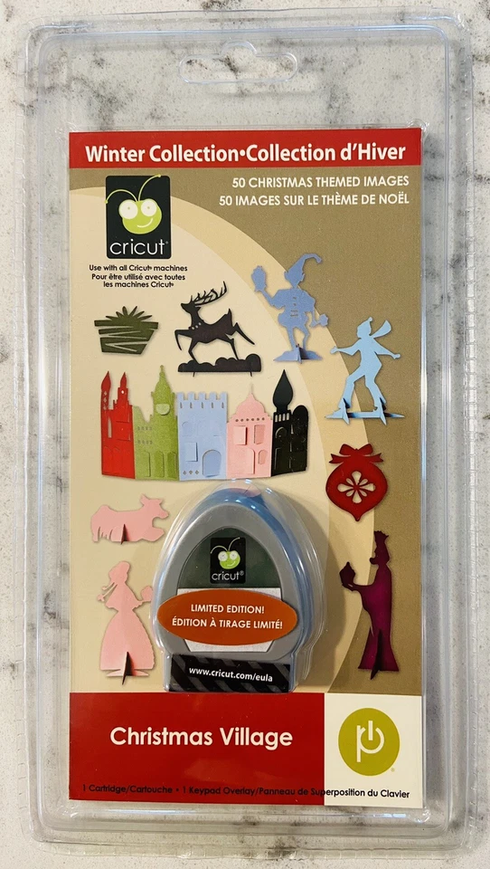 Cricut Christmas Village 50 Themed Images Cartridge With Keypad