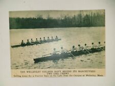 Wellesley College Rowing Crew Team Massachusetts 1933 NY Times Colorfoto
