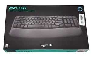 Logitech Wave Keys Kabellose Ergonomische Tastatur Pink Neu OVP geöffnet - Bild 1 von 5