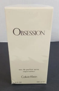 Calvin Klein OBSESSION Eau de Parfum Spray Women 3.4 oz Made France New Sealed - Picture 1 of 5