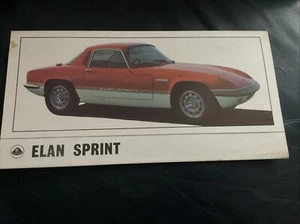 LOTUS ELAN SPRINT BROCHURE. 1970 Excellent Condition For Age ! - Picture 1 of 5
