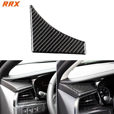 Cubierta real del panel del tablero de instrumentos del lado del conductor de fibra de carbono para Cadillac XT5 XT6 2016-25 Foto 1 de 4