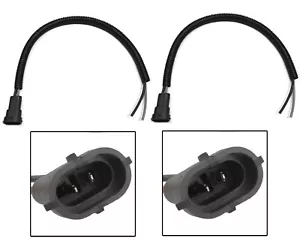 Wire Pigtail Male Extension H11 Two Harness Headlight Low Bulb Plug Replacement - Picture 1 of 5
