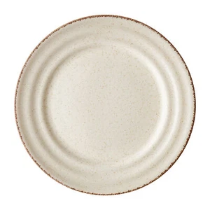 Speiseteller Essteller Flach Teller 25 cm Porzellan Spülmaschine beige rustikal - Bild 1 von 5