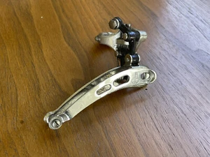 Vintage Campagnolo Super Record 3 Hole Front Derailleur Bottom Pull 28.6mm Clamp - Picture 1 of 6