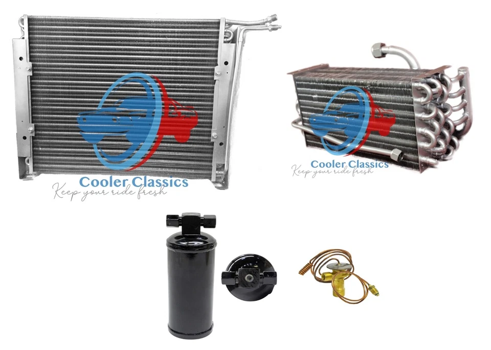 63-65 Buick Riviera ac Evaporator Condenser Core EV1260 AC1260 W/DRIER & VALVE  - Image 1 of 1