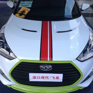Car Stickers Rally Barcode Stripes 8'' for VELOSTER Vinyl Hood Rear Decals ZC937 - Bild 1 von 5