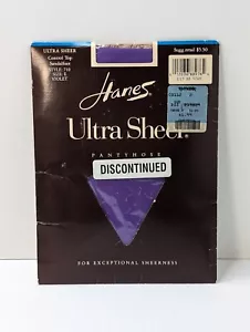 HANES Vintage Ultra Sheer Pantyhose Style 710 Size E Control Top Violet NEW - Picture 1 of 5