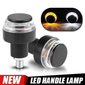 2x Motorrad LED Blinker Lauflicht Universelle Mini Blinker Lenkerenden Licht Neu - Picture 1 of 12