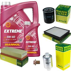 Mann Inspection Set 6 L mannol extreme 5W-40 pour MG Rover Streetwise