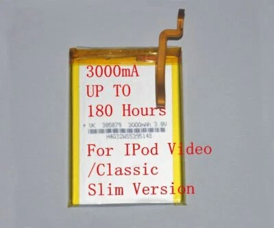 Nova bateria SSD atualizada 3000mAh para iPod 5ª geração vídeo 30GB alta capacidade fina - Imagem 1 de 4